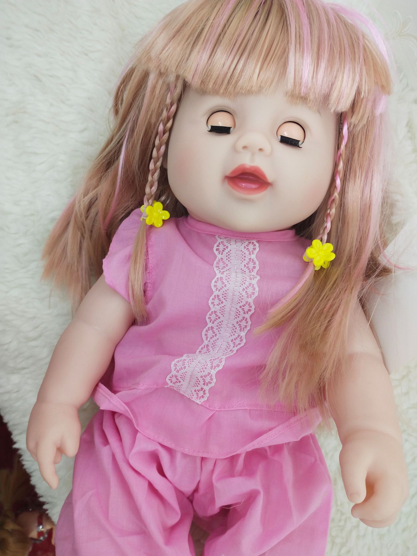 仿真娃娃婴儿会说话的软胶假宝宝玩具六一儿童节礼物小女孩洋娃娃