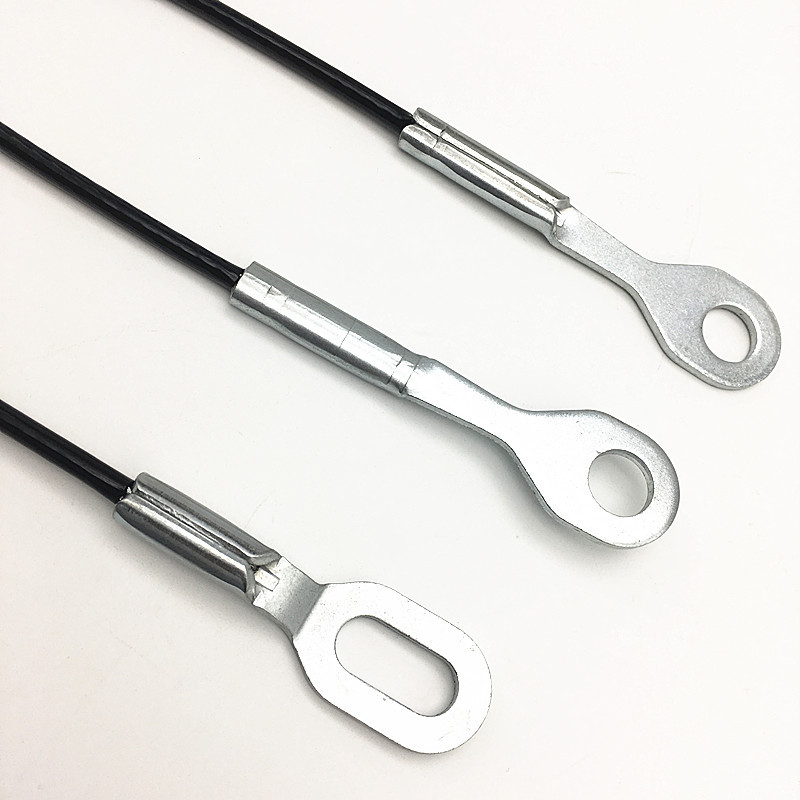 压制拉环钢丝绳 包胶钢丝绳拉索 运动器材踏步机钢索 加工可定制