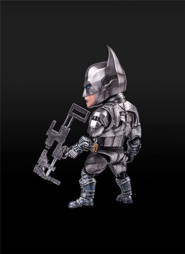 狼族动漫 ma 蝙蝠侠 灰色 电镀色骑士 关节可动 盒装手办