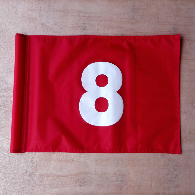 高尔夫数字旗面球会比赛果岭旗套管缝管旗子