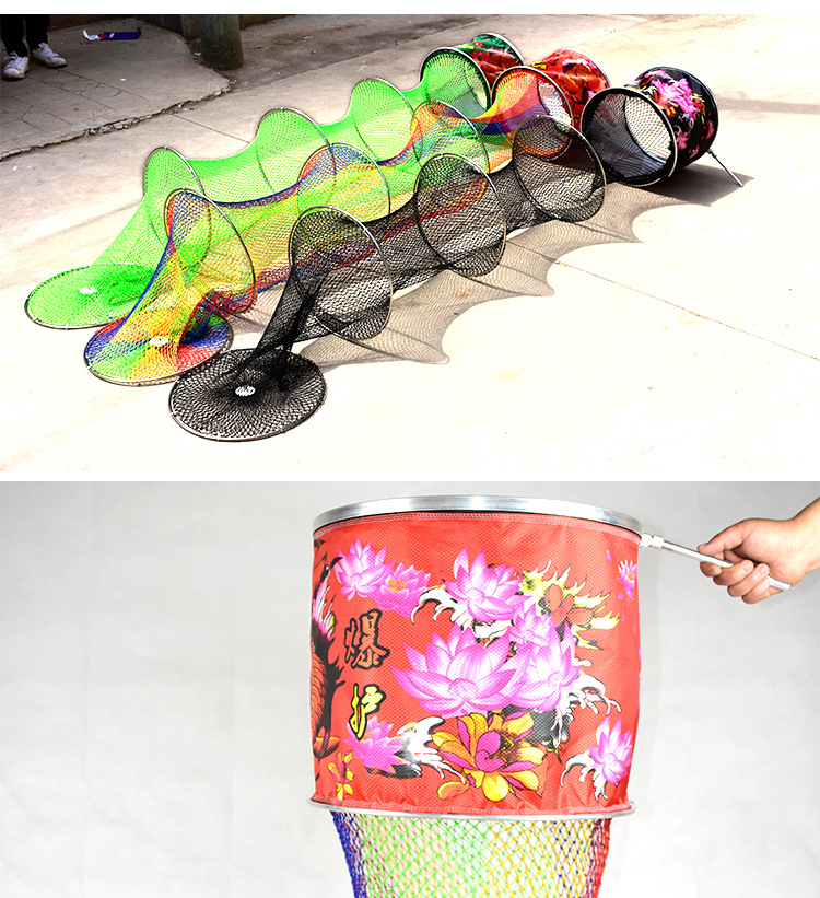 手工编织鱼护网兜尼龙线小网眼特价便携加粗钓鱼渔具黑坑鱼库渔护