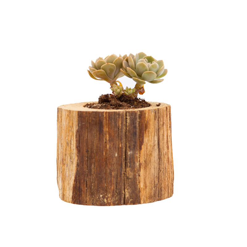 木桩 花盆 简约自然风格 多肉花盆 家居装饰品 花盆批发定制 新品
