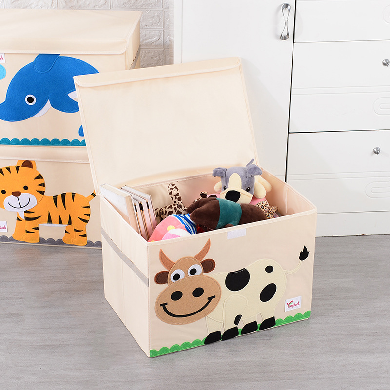 Children's Toy Storage Box Storage Box Baby Cartoon Large Storage Box Toy Clothes Storage Factory Direct Sales