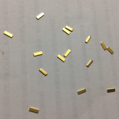 镀金铜片触点方片五金触点 usb接触片 电池镀金片 金手指接触片