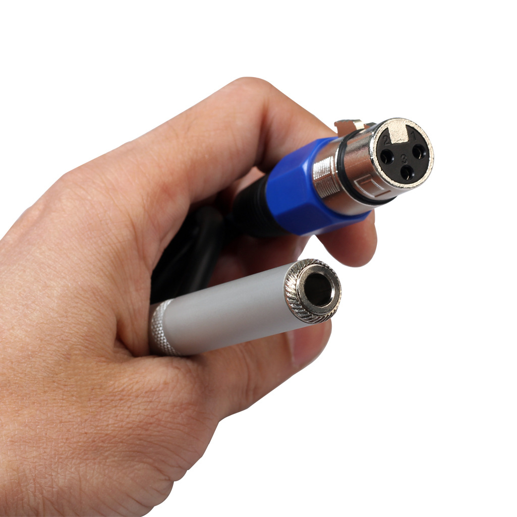 5mm母转卡侬母 母转母转接头 卡农头转话筒母头 卡农母转6.35母