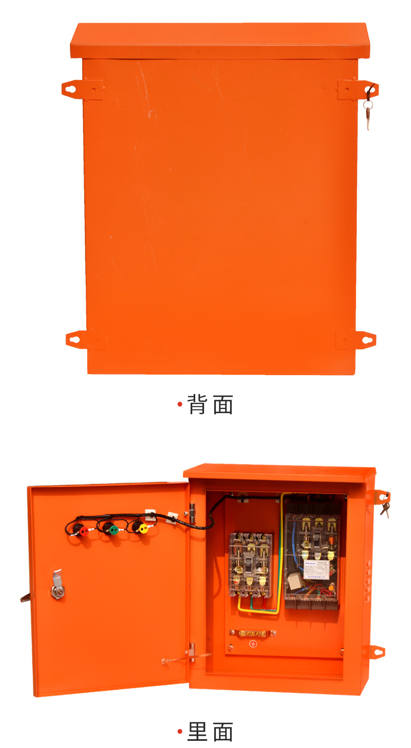 配电箱-三级配电箱-防雨-户外-挂墙式-100a空开 100a漏电