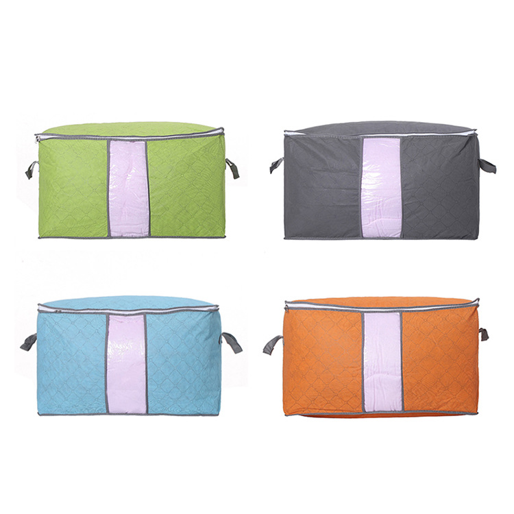 Raised More than Large Quilt Colorful Bamboo Charcoal Buggy Bag Clothing Quilt Organize and Storage Clothes Storage Bag