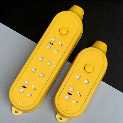 带安全门开关7孔14孔工程多用无线插板插座有线插线板排插批发