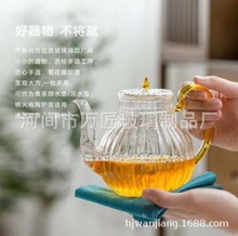 鹤首菊玻璃执壶花茶壶电陶炉煮茶器套装大容量凉水壶过滤泡茶壶