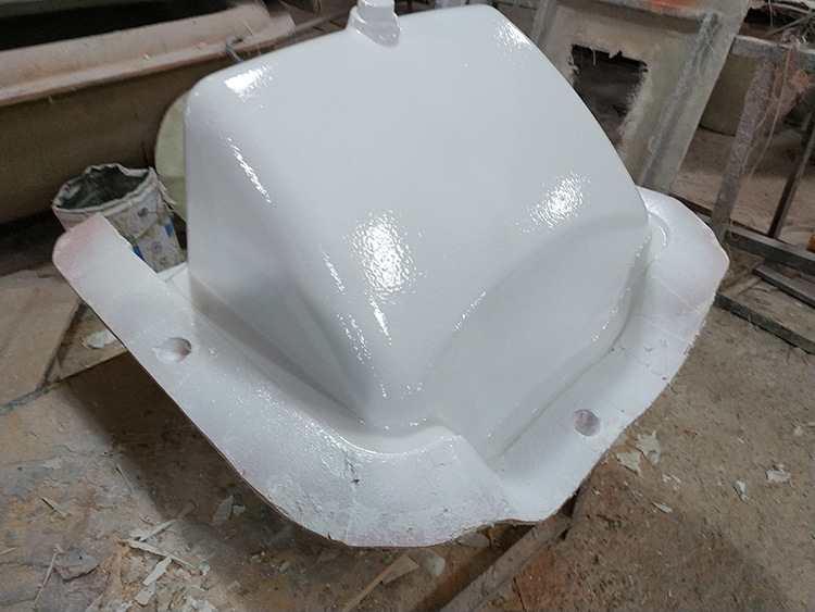 玻璃钢厂家定制烤漆光面洗手盆玻璃纤维洗手池来图定做frp外壳
