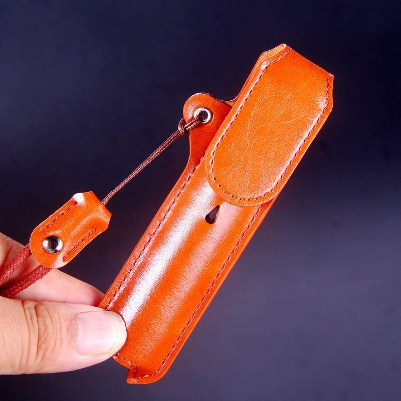 适用relx悦刻五代幻影烟杆5代收纳全包磁吸皮套带挂绳悦克套厂家