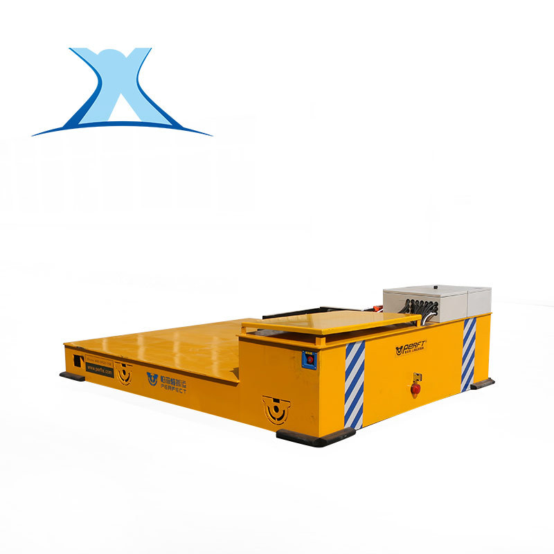 液压升降同步托盘转运横纵移动 无轨胶轮车电动无轨搬运平车