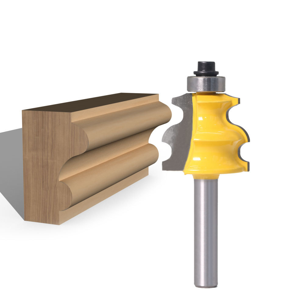 8mm柄 曲线弧刀木工铣刀扶手刀弧曲线刀异形花边刀电木铣锣机刀头