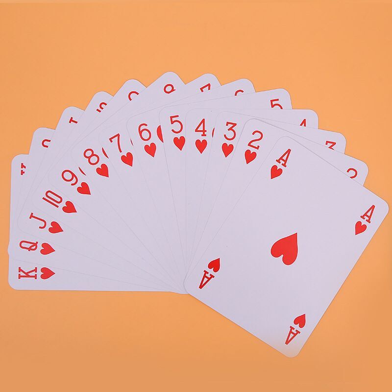 厂家直销a4扑克牌 出口外贸休闲娱乐游戏纸牌9倍大号魔术扑克批发