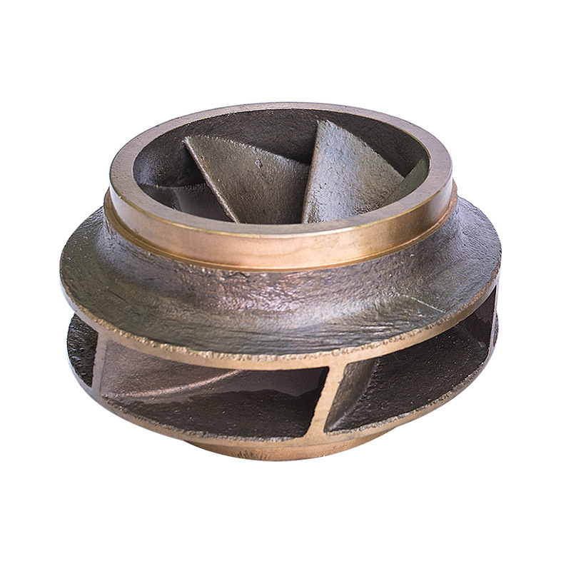 铜铸件厂家 离心浇铸铜叶轮 水泵多级离心泵叶轮 泵配件 来图定制