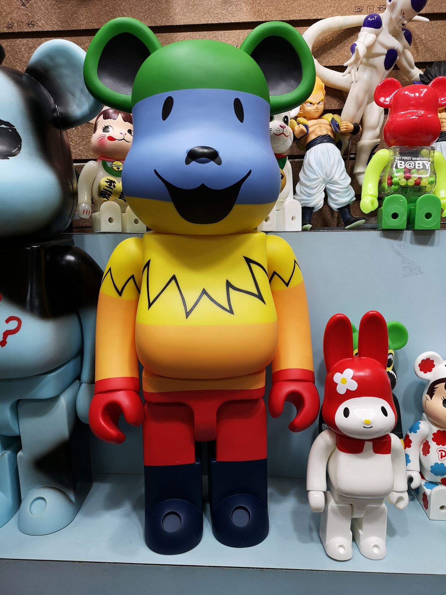 动漫周边创意暴力熊bearbrick积木熊跳舞熊手办1000%盒装摆件