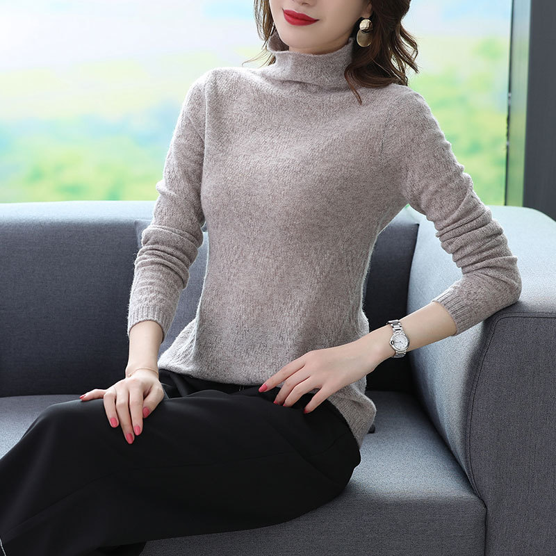 女装提花针织衫服装打版全羊毛绞花制衣线衣小批量打底衫设计