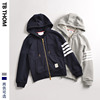 B7087T pure cotton With children zipper Hooded Cardigan Sweater coat B7087T pure cotton With children zipper Hooded Cardigan Sweater coat