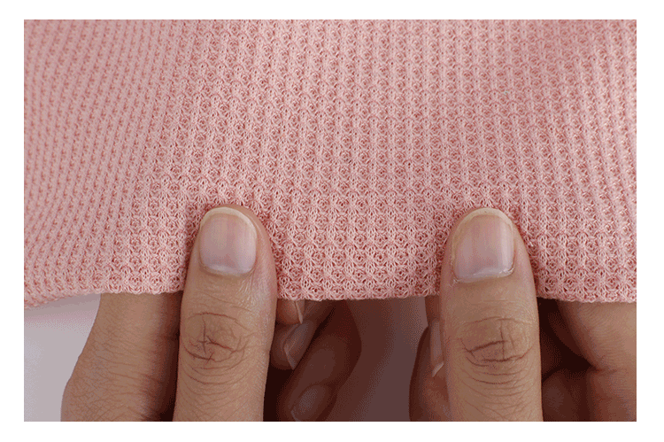 华夫格针织面料 十字罗纹针织面料 拉架时装面料 春秋卫衣布料