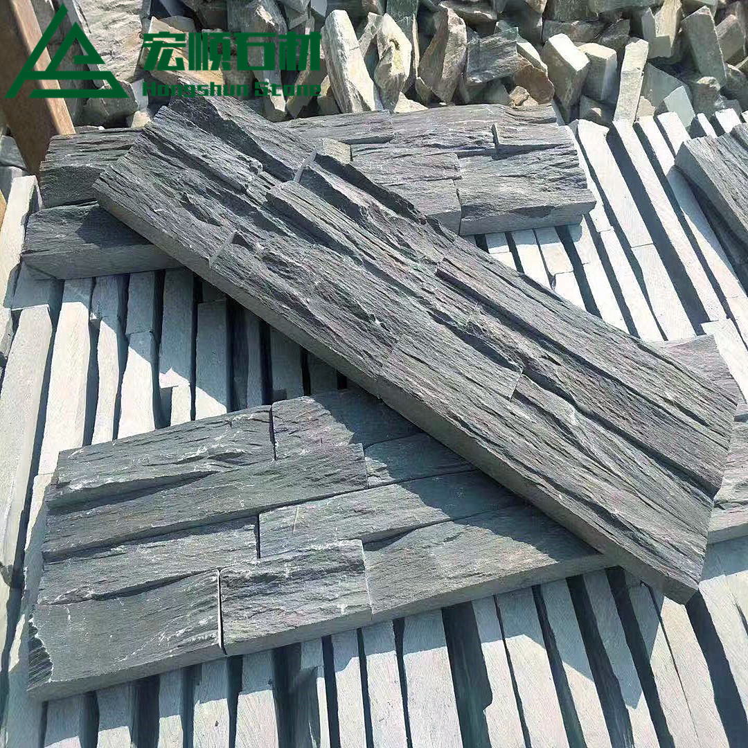 青石板 仿古外墙背景墙装饰毛边板岩文化石