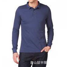 新款全涤网眼休闲运动长袖POLO衫 long sleeve polo shirt