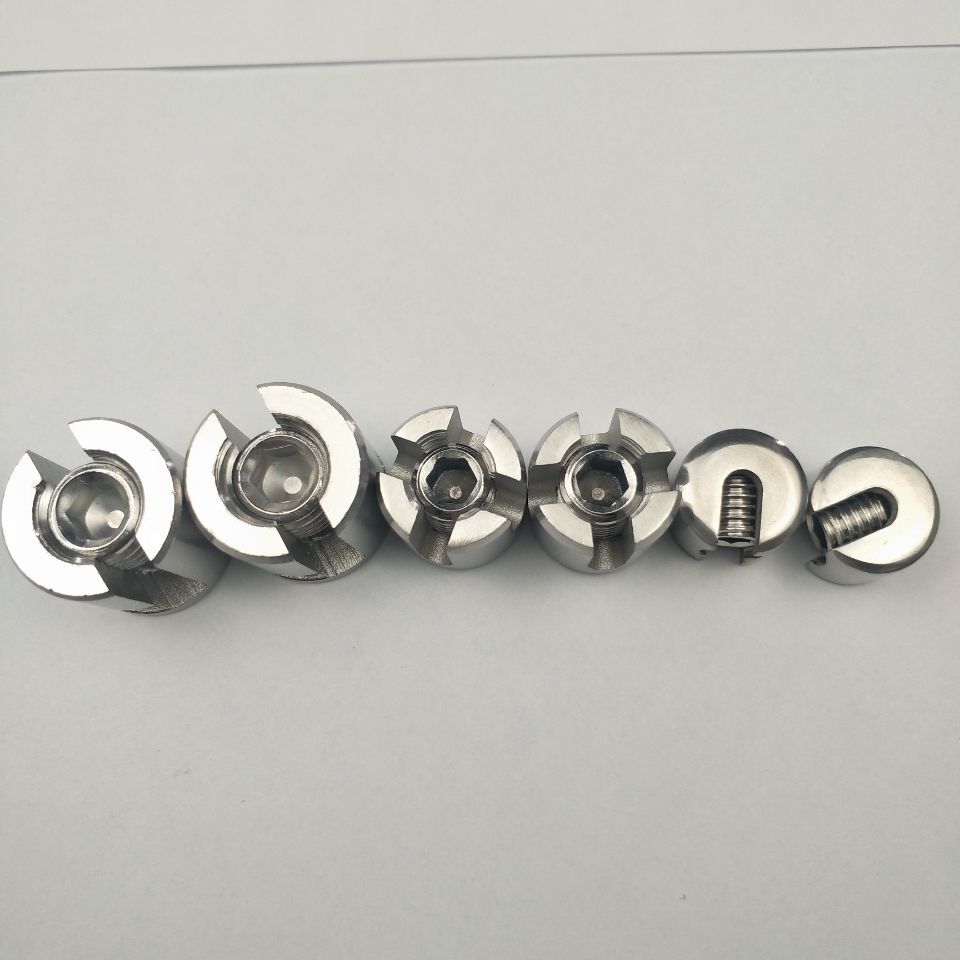 热销不锈钢十字槽卡头不锈钢多功能卡头不锈钢钢丝绳卡头定制