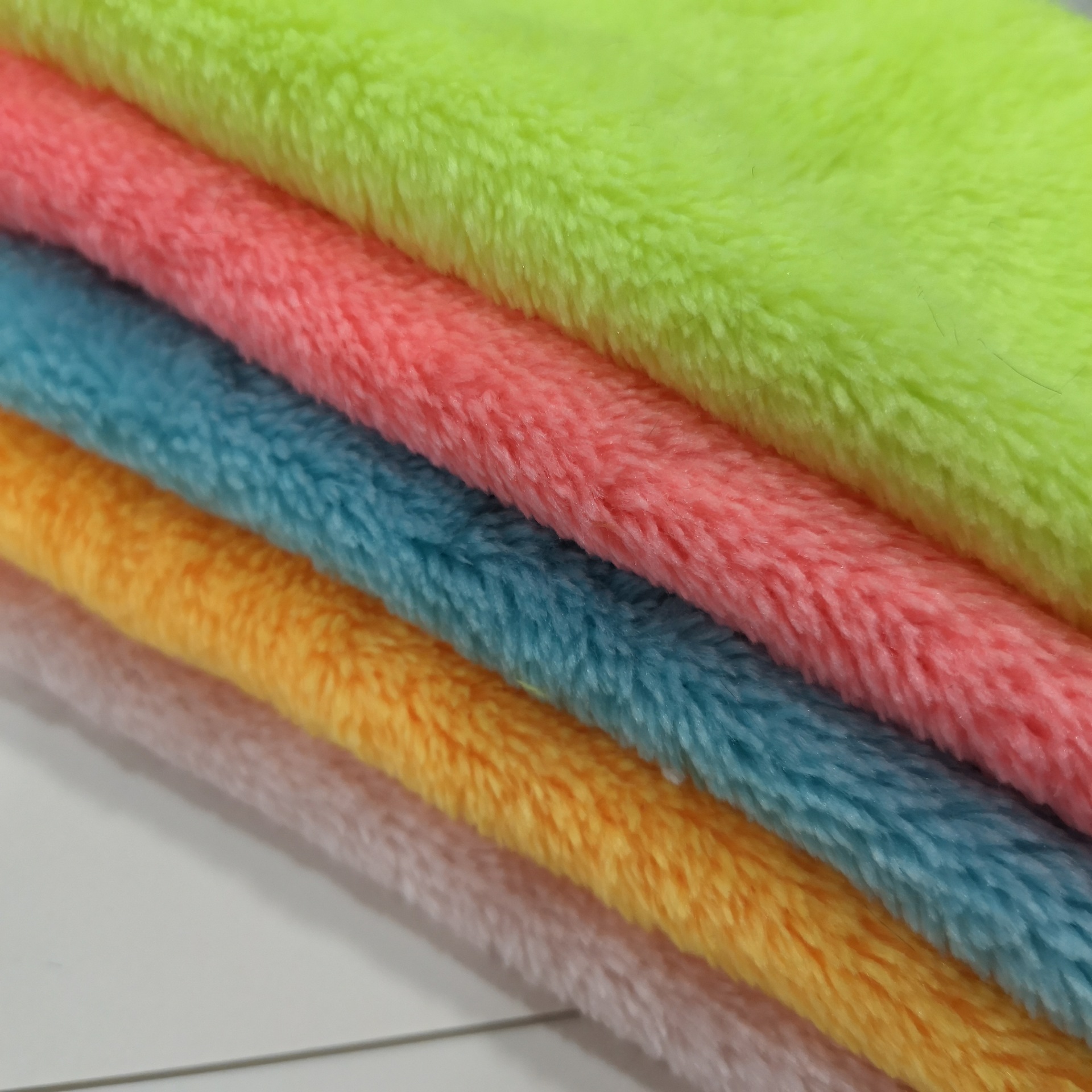 现货 双面法兰绒 珊瑚绒绒布 睡衣毛毯浴袍睡衣针织绒布面料