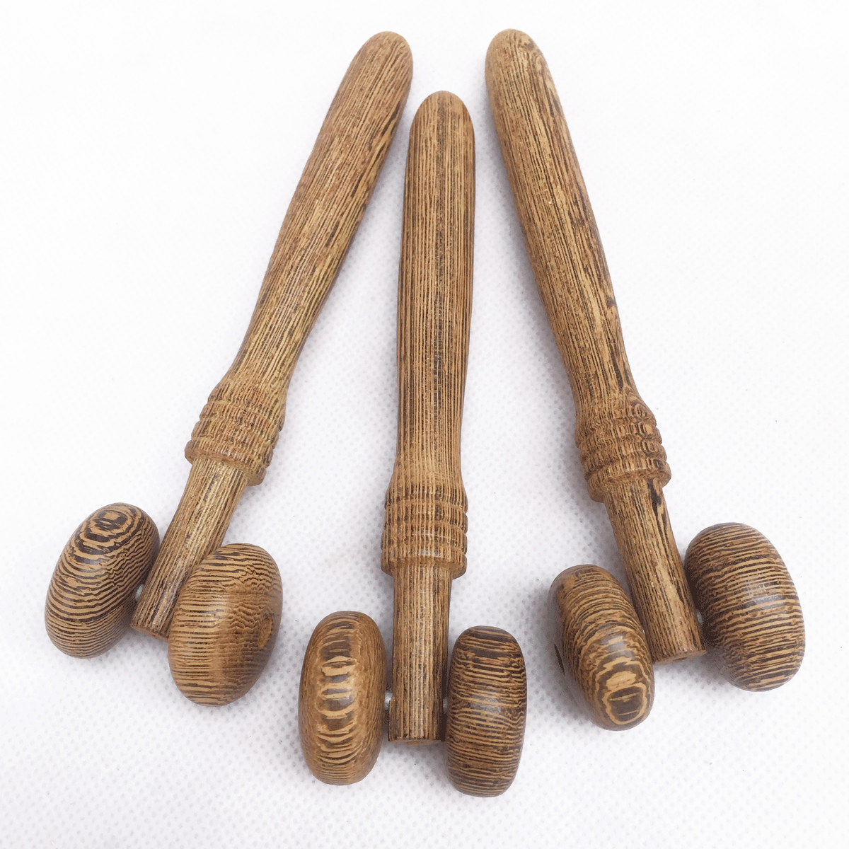 鸡翅木按摩滚轮两轮推鼻手动按摩小号木质拉皮缓解按摩车批发