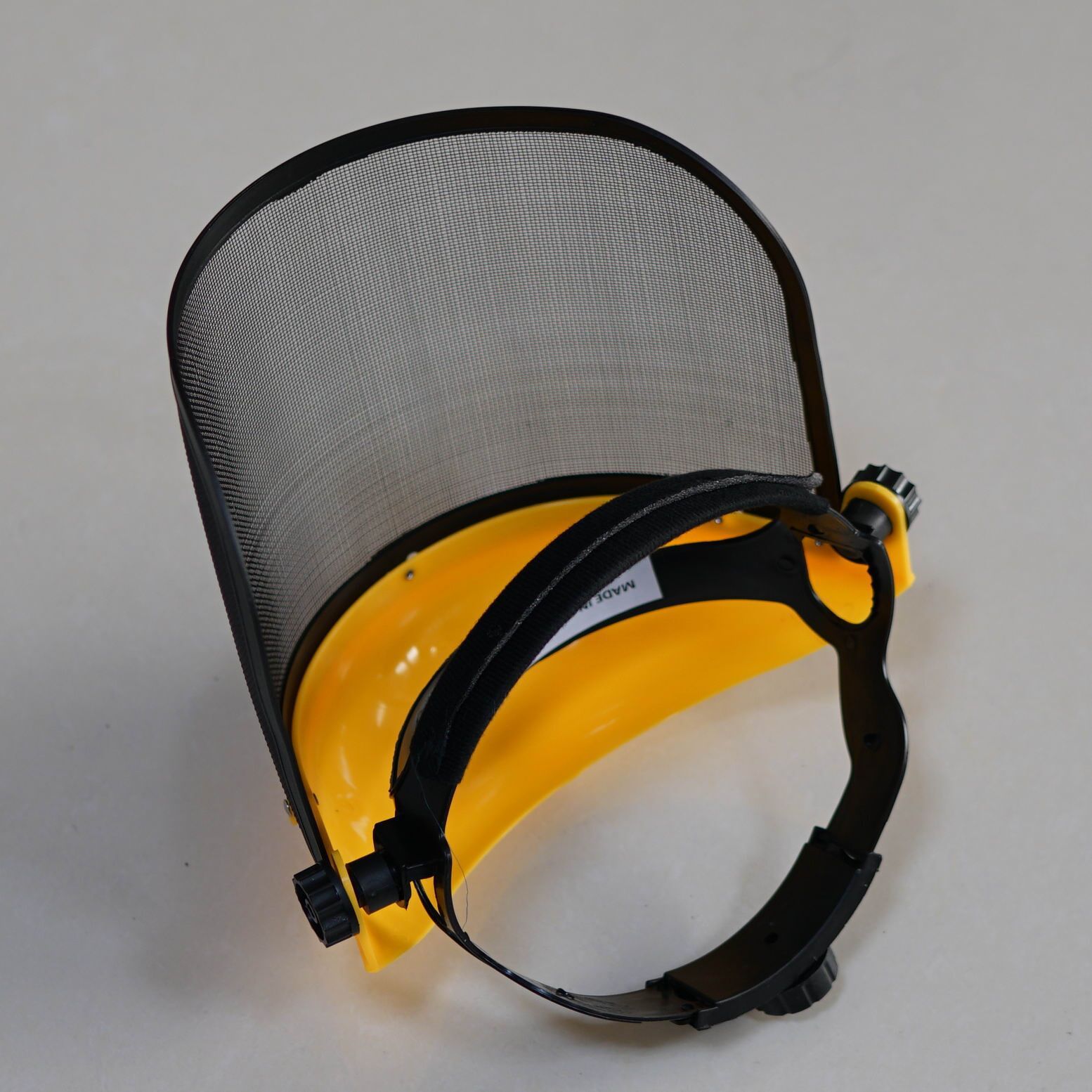 产地货源头戴式钢丝网劳保面罩 防尘防飞溅园林工具操作防护面罩