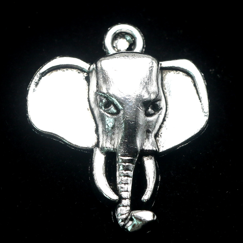 外贸热销 zakka时尚合金象头项链吊坠配件 diy饰品配件 厂家批发