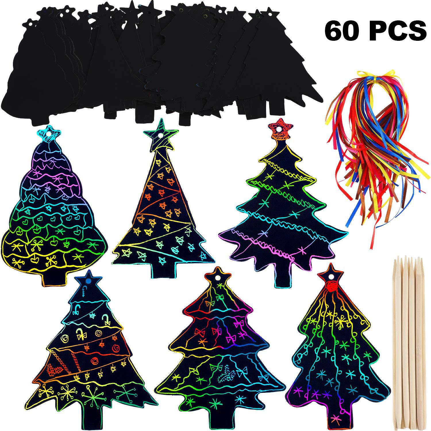 亚马逊爆款 炫彩刮画纸 创意diy儿童 复活节 万圣节 圣诞树刮刮画