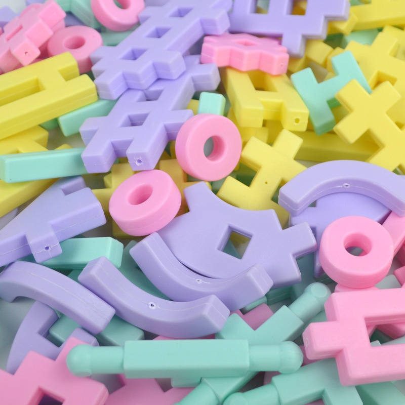 传统怀旧玩具积木 3d立体双面积木大号 大颗粒塑料百变拼插积木