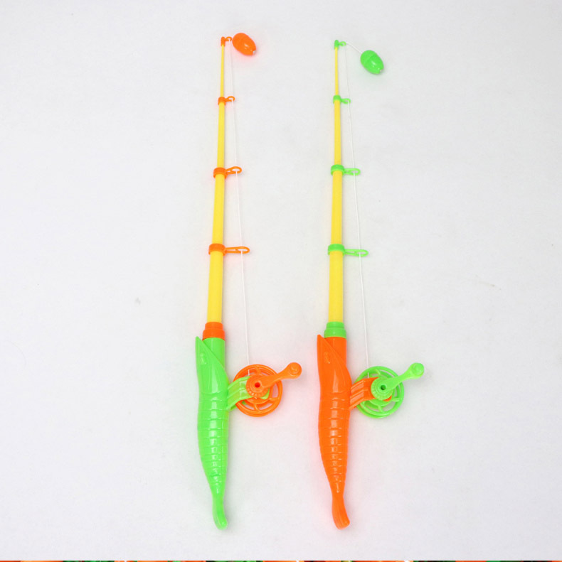 儿童磁性钓鱼玩具鱼竿小猫钓鱼磁铁鱼竿商用游乐场鱼竿散装批发