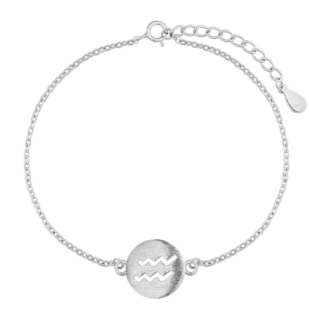 cxwind 12星座水瓶座手链 镀银日韩版甜美简约百搭饰品女友礼物