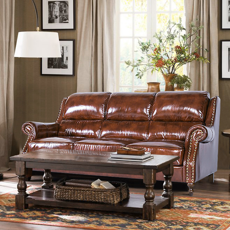 皮沙发 组合 客厅1 2 3