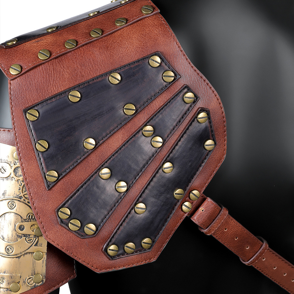 亚马逊热卖 蒸汽朋克盔甲铠甲披肩马甲万圣节cosplay舞会演出披风