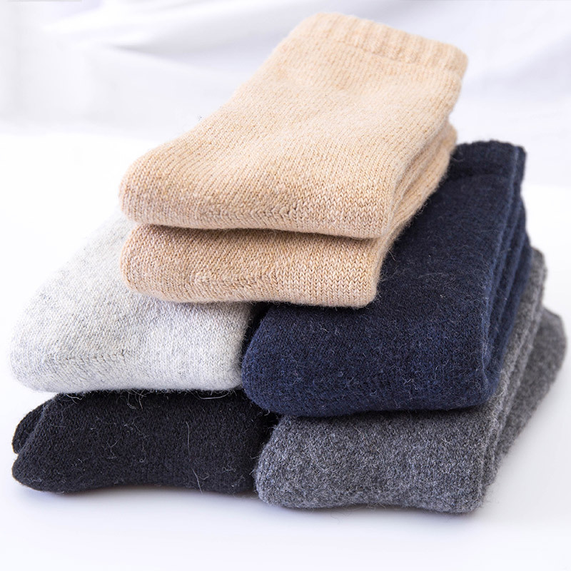 Northeast Winter Super Thick Thick Wool Socks Men and Women plus Velvet Warm Cotton Socks