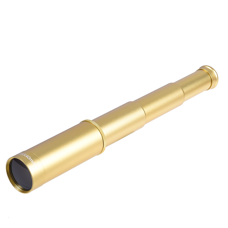 25x30(40)银色海盗镜可伸缩单筒望远镜户外旅游便携望远镜批发