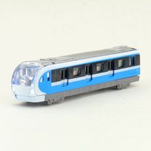 蒂雅多合金汽车玩具模型城市交通地铁列车回力声光可开门散装
