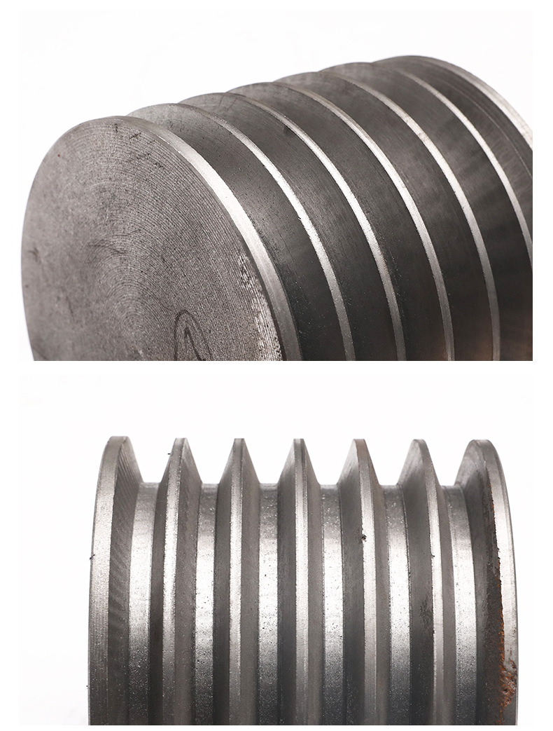 现货供应六槽c型皮带轮 国标铸铁水泵三角皮带轮 平面铸铁电机轮