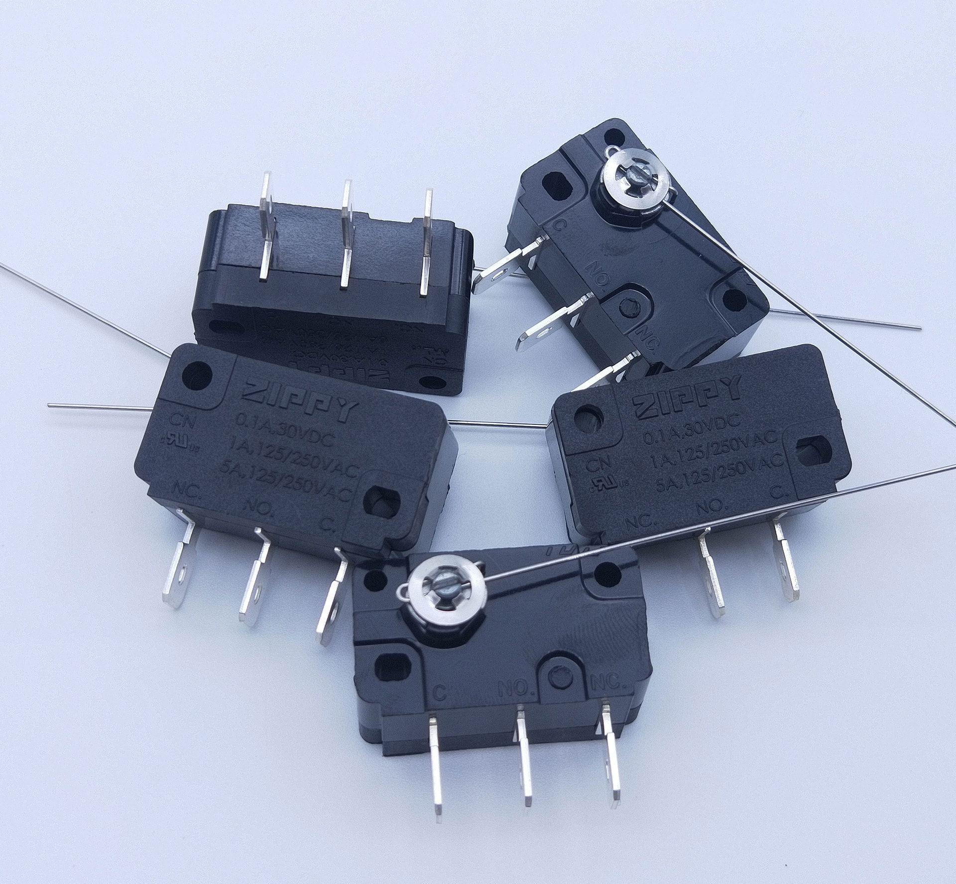 zippy微动开关8cm长针cnr-05s高回弹轻力度奶茶封口机游戏投币机