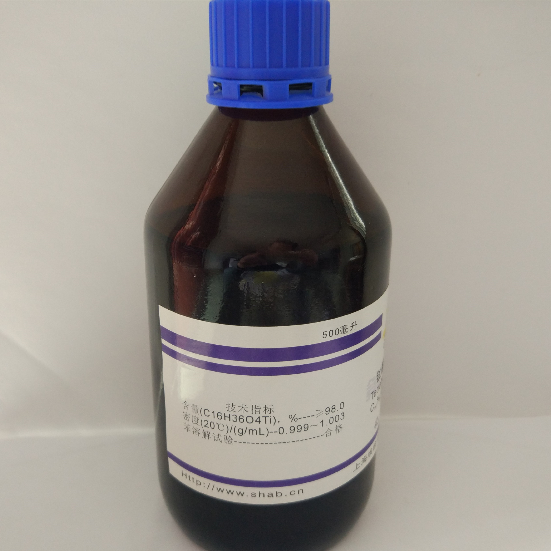 现货 钛酸丁酯 钛酸四正丁酯 化学试剂化学纯cp500毫升 5593-70-4