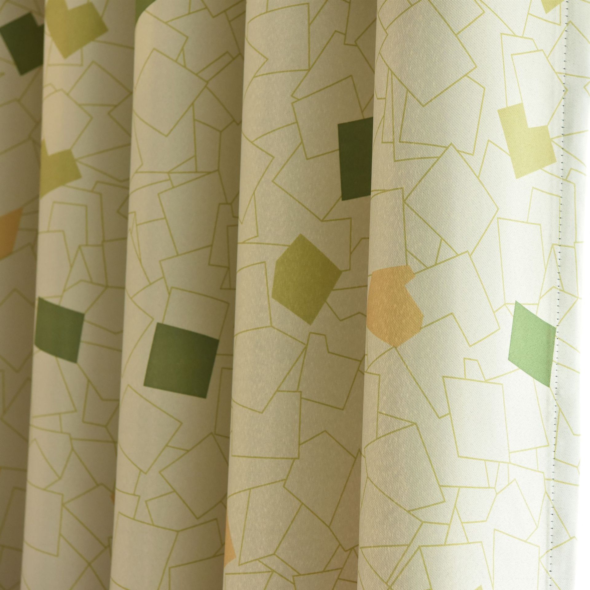 窗帘布艺 现代简约印花魔方卧室窗帘 高遮光客厅卧室专用厂家批发