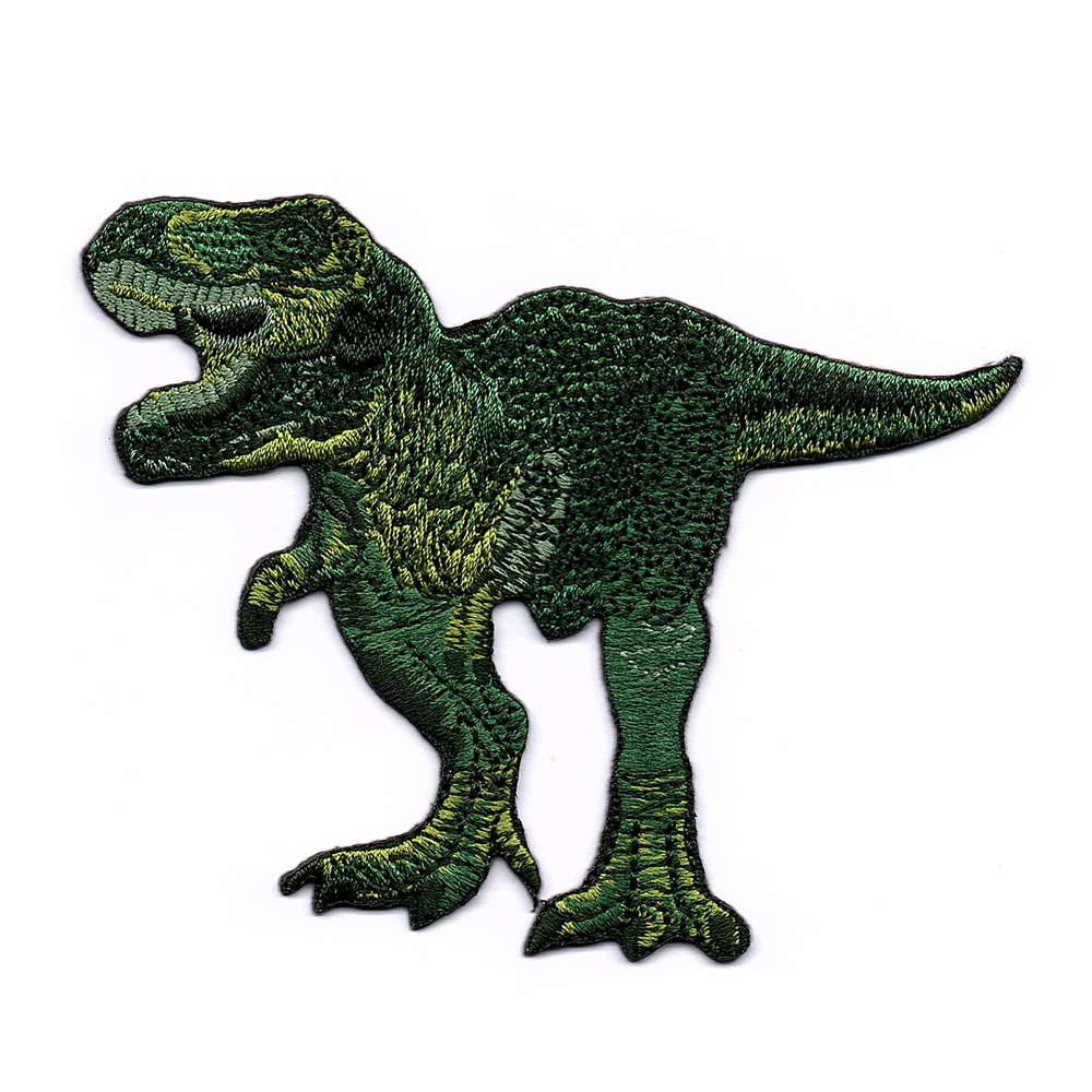 恐龙刺绣章 服装辅料布贴 服饰补丁刺绣帖 定制刺繡贴花