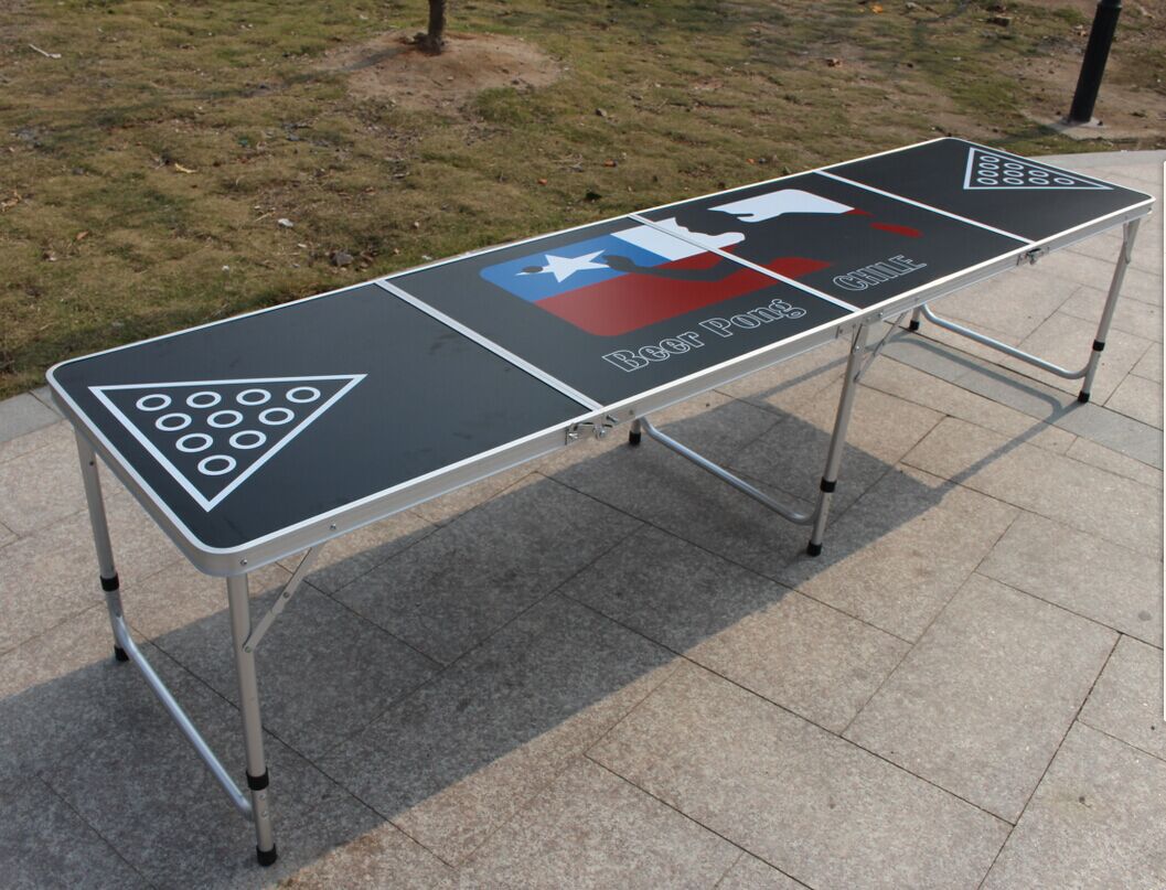 啤酒乒乓游戏桌酒吧游戏户外beer pong table 批发折叠桌