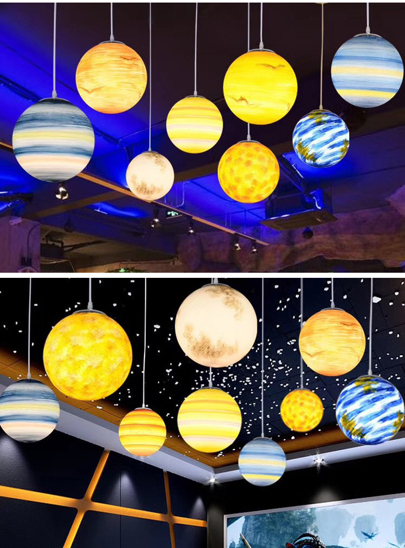 led景观灯星球灯星球吊球灯创意简约亮化灯pe创意圆球灯