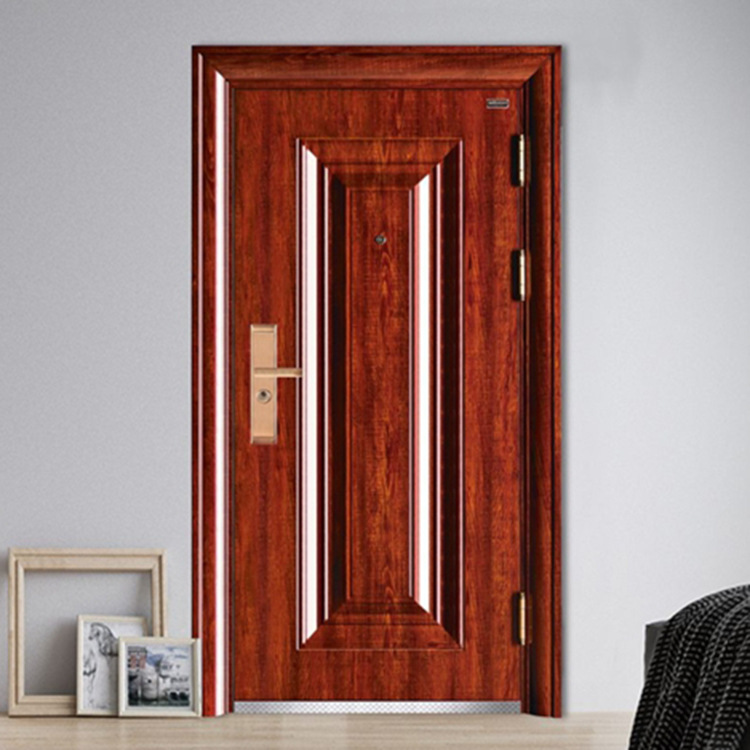 qb1909新一方锌铁合金航空铝箔嵌龙骨防火防爆防盗门入户门可定制