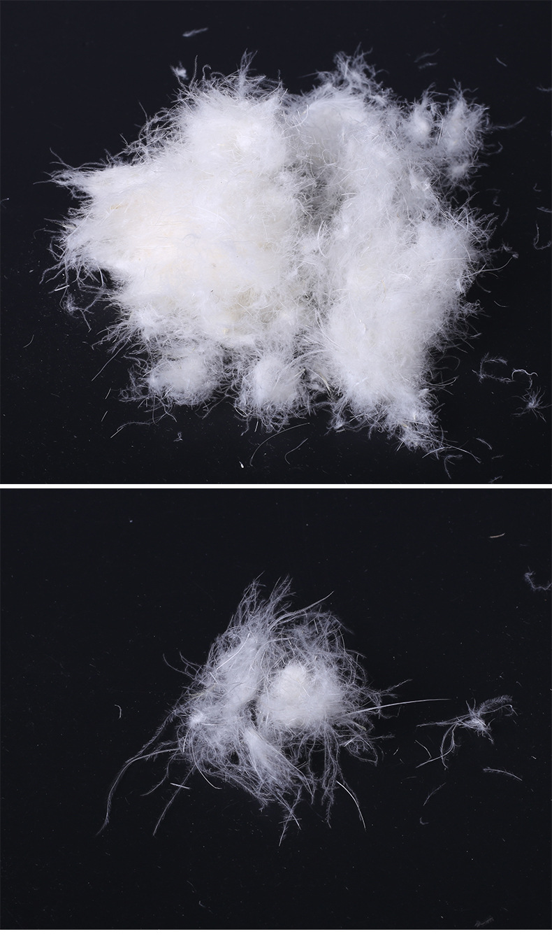 跨境专供货源新国标70水洗大朵蓬松白鸭绒全国免费拿样无异味羽绒