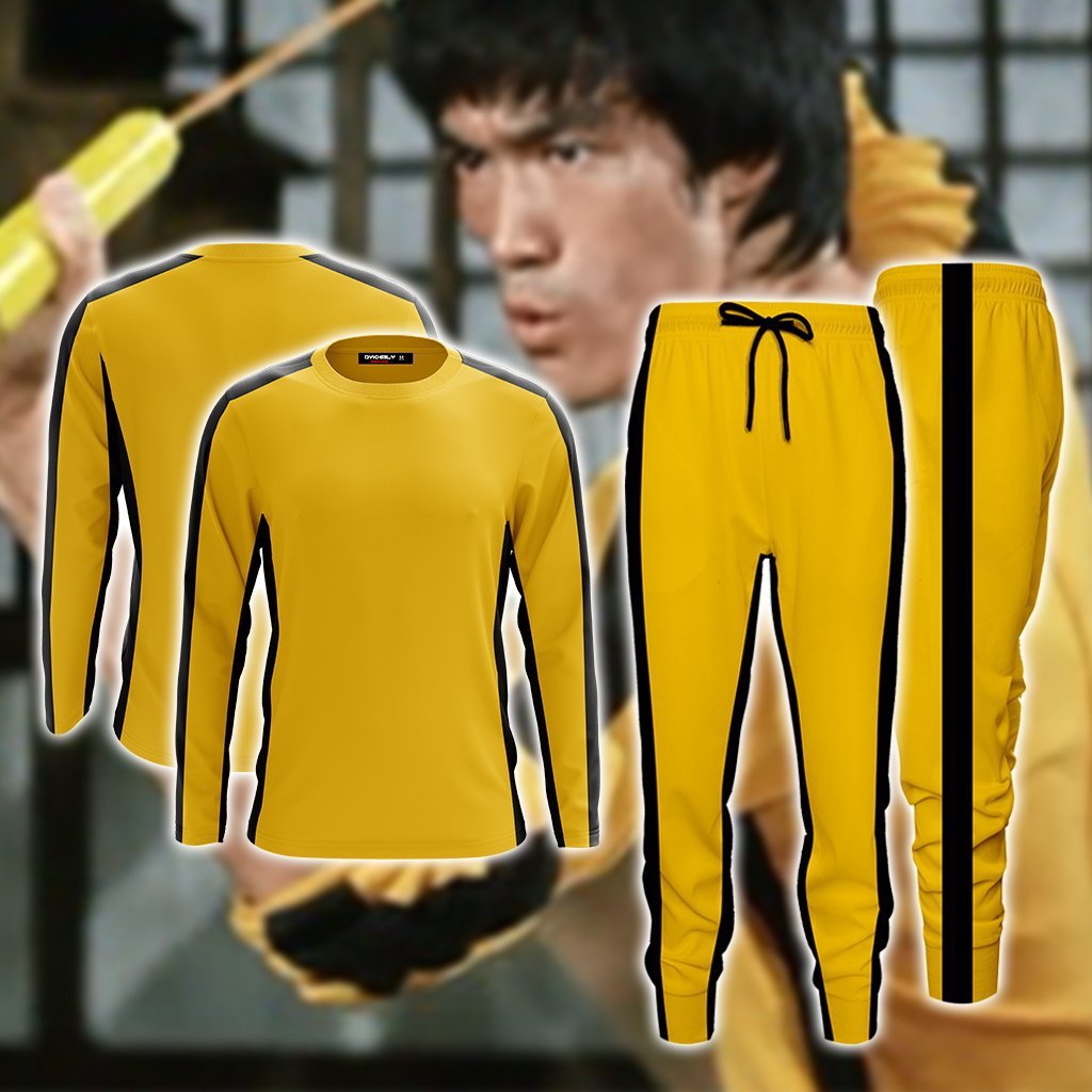 款净专供 亚马逊新款 死亡游戏 李小龙bruce lee costume运动套装