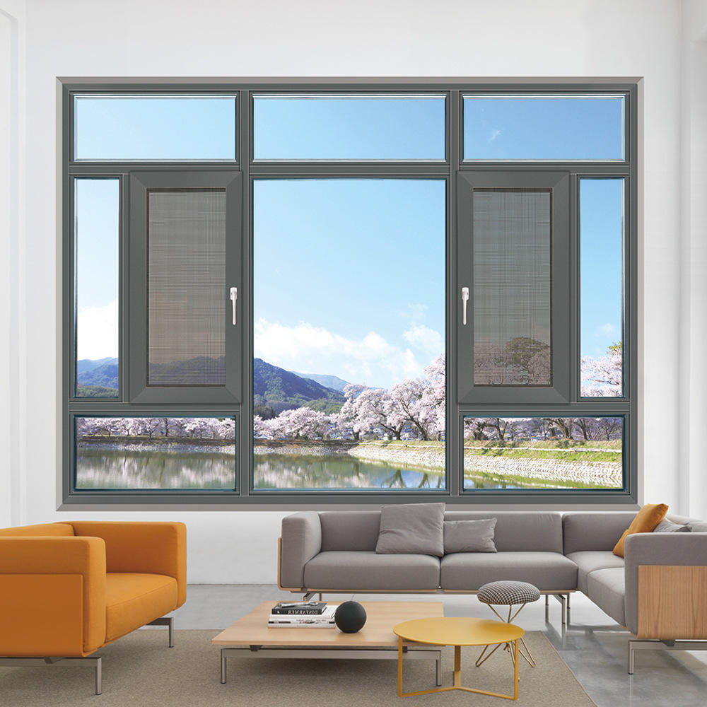 阿尔维智能定制落地窗铝合金窗隔音封阳台别墅断桥开平推拉门窗